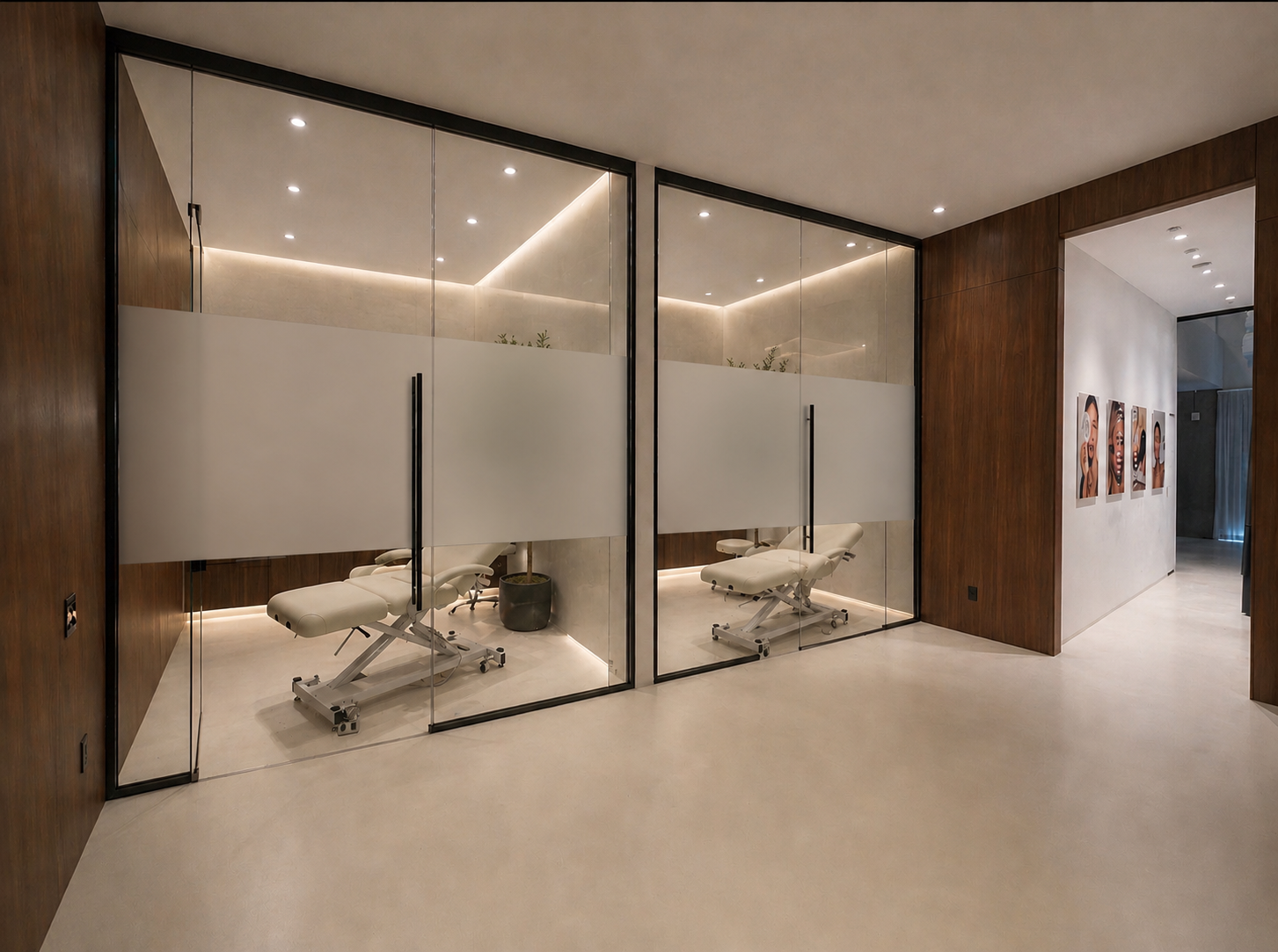 Luxury facial treatment at the clinic