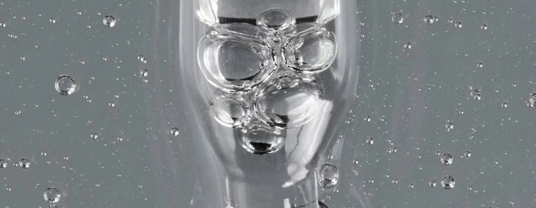 Close-up of a translucent liquid texture